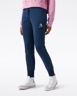 Pantalones Converse Star Chevron Embroidered Para Mujer - Azul Marino | Spain-3576